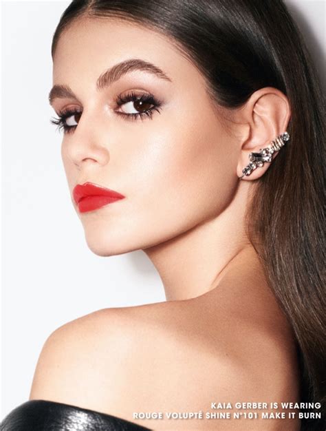 ysl kaia gerber lipstick|Kaia Gerber lip colors.